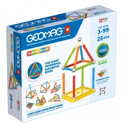 Geomag Supercolor magnetski set za građenje, 25 dijelova