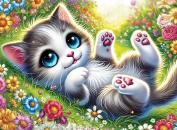 Drvene puzzle slatko mačiće 40 dijelova