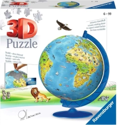 ravensburger 3d puzzle dječji globus 180 dijelova