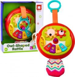 Interaktivna viseća sova s pomičnim elementima i klavirom