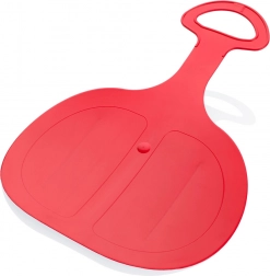 Plastični klizač Pinguin – crveni snježni bob s drškom
