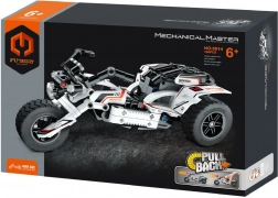 Konstrukcijski set trike motocikla s povratnim pogonom, 198 dijelova