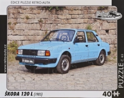 Retro puzzle automobila Škoda 120 L 40 dijelova