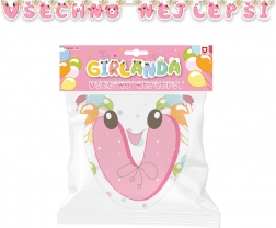 Papirnati vijenac Sve najbolje – ružičasti