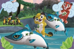 Slagalica CLEMENTONI Leo i Tig na vodi MAXI 24 dijelova