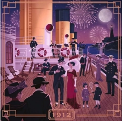 Ravensburger kvadratne puzzle Art & Soul: Titanic 750 dijelova