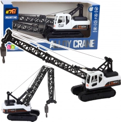 Bijeli gusjeničarski dizalica za igru s rotirajućom kukom 360°