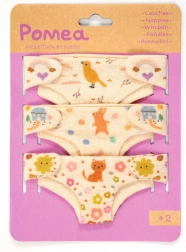 djeco set platnenih pelena za lutke (3 kom)