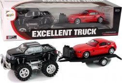Crni Monster Truck Bijeli Truck Set 58 cm