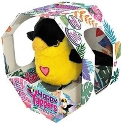 Happy Yappers interaktivna plišana žuta strnadica s USB punjenjem