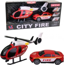 Helikopter s vatrogasnim vozilom