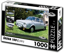 Retro auta puzzle Škoda 100 L 1000 dijelova