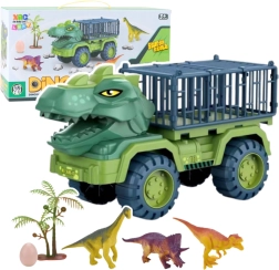 Veliki dinosauri transporter – zeleni kamion s 15 figurica