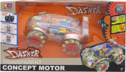 RC auto s efektom dima i prozirnim dizajnom