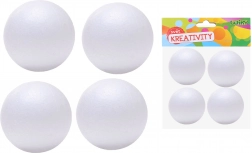 Dekorativne polistirenske kugle 7 cm, 4 kom