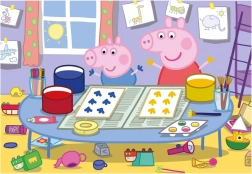 Puzzle Peppa Pig slikar 24 dijelova