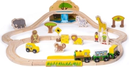 Drvena željeznička pruga Safari BIGJIGS RAIL