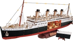 RoboTime 3D drvena slagalica – vječno putovanje Atlantikom 1912. (model prekooceanskog broda s LED-om)