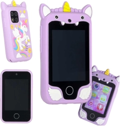 Kids’ smart phone with camera and video, 8 GB – purple unicorn