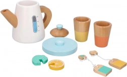Drveni set za čaj s lončićem i šalicama