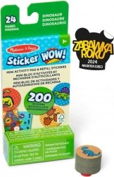 Sticker Wow zamjenska punjenja + mini knjižica – dinosauri