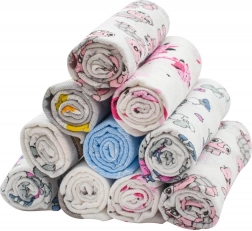 pamučne pelene s printom New Baby 60 × 80 cm – pakiranje 10 kom