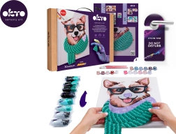 Okto slikanje po brojevima i 3D modeliranje – slika Fashion Corgi 30 × 40 cm