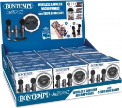 Mini kružno svjetlo i par bežičnih lavalier mikrofona USB‑C