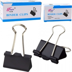 Univerzalne uredske štipaljke, opružni čelik, crne, 25 mm, 12 kom