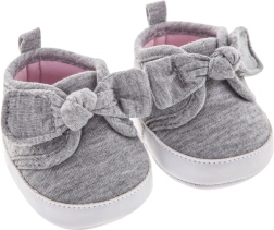 Cipelice za lutku – sive tenisice s mašnicom