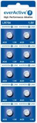Alkalne gumbne baterije AG5 / LR754 / LR48 – blister 10 kom
