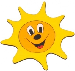 Drvena namještajna ručka Sunce