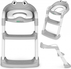 Dječje toaletno sjedalo sa stepenicama i ljestvama, plavo, ECOTOYS