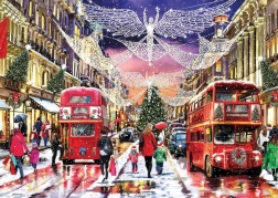 Puzzle Božićni Regent Street 1000 dijelova GIBSONS
