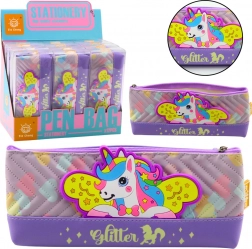 Ljubičasta pernica s Jednorogom 20 x 8,5 cm