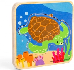 drvene puzzle životni ciklus kornjače BIGJIGS TOYS