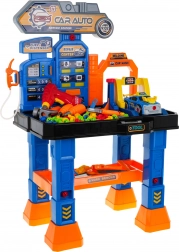 Interaktivni autoservis 4 u 1 za djecu 3+ sa stolom, praonicom, benzinskom postajom, autićem i bušilicom
