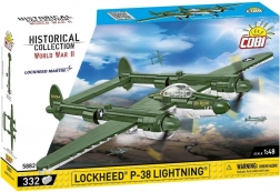 Konstrukcijski set zrakoplova LOCKHEED P-38 Lightning – 332 dijelova