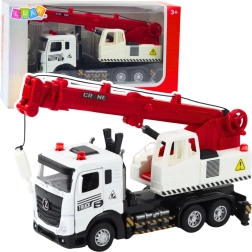 Dječji kamion s dizalicom s metalnom kabinom, svjetlima i zvukovima