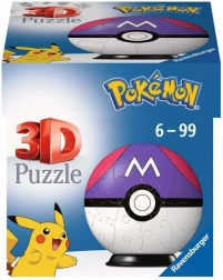 3D Puzzle Pokémon Master Ball od Ravensburgera - 54 dijelova