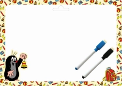 Obostrana ploča A4 s flomasterima - Krtica