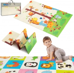 Humbi obostrana sklopiva pjenasta podloga XPE 120 × 180 sa životinjama i žirafama