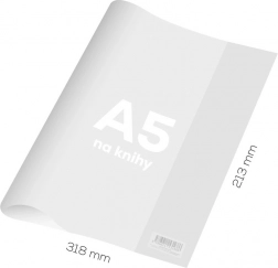 zaštitna folija za knjigu A5 od PVC-a, prozirna, čvrsta