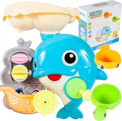 Igračka za kupanje delfin s žutom i ribicom mjericom