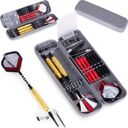 Set od 3 metalnih pikada za sisal mete 17 g s mesinganim tijelima i futrolom