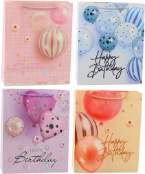 Poklon-vrećica za rođendan s balonima Happy Birthday 32 × 26 × 12 cm