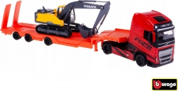 bburago kamion volvo fh16 globetrotter s bagerom volvo ec220e 1:43