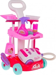 Dječji set za čišćenje s interaktivnim usisavačem i kolicima