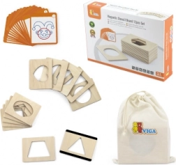 Drvene magnetske šablone s oblicima za crtanje