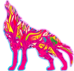 Drvene puzzle Vuk koji zavija 250 komada